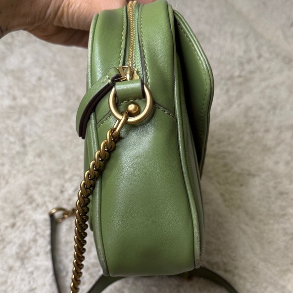 Tory Burch Olive Green Quilted Crossbody Bag - Picture 7 of 16